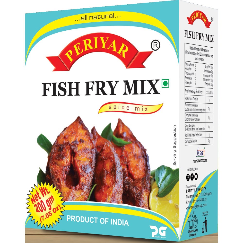 Periyar Fish Fry Mix 75g – Gewürzmischung für Fisch