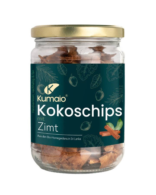 Kumaio – Bio-Kokoschips mit Zimt 150 g